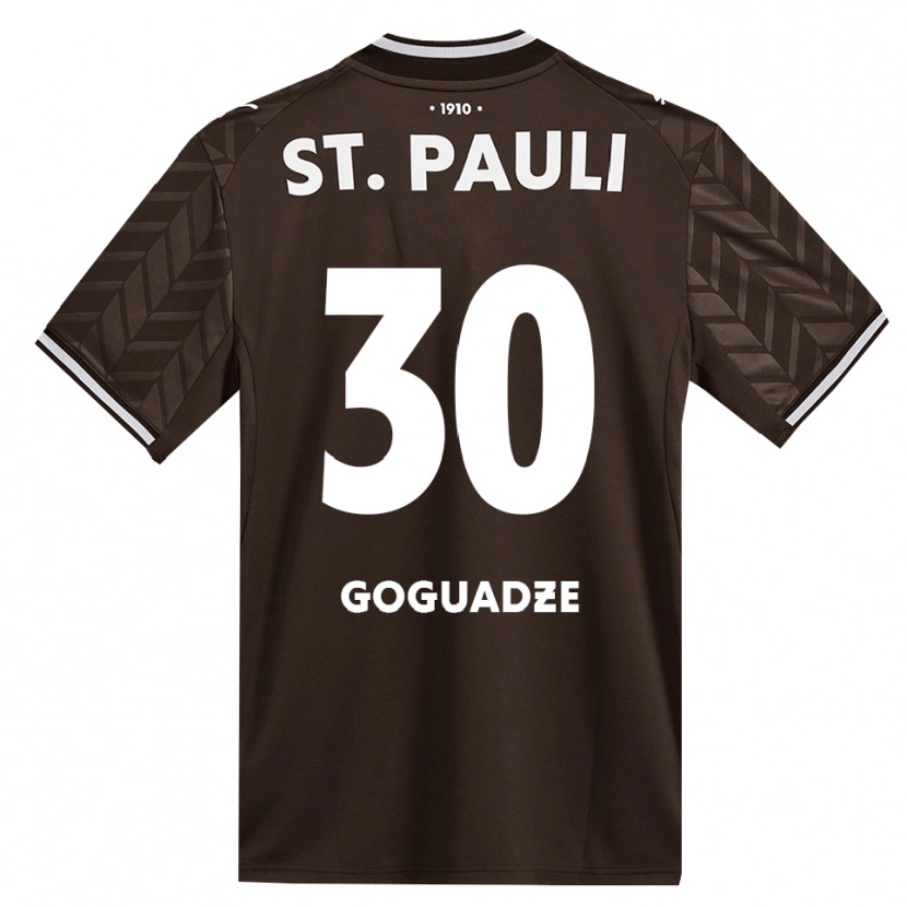 Danxen Niño Camiseta Nikky Goguadze #30 Café Blanco 1ª Equipación 2026/27 La Camisa
