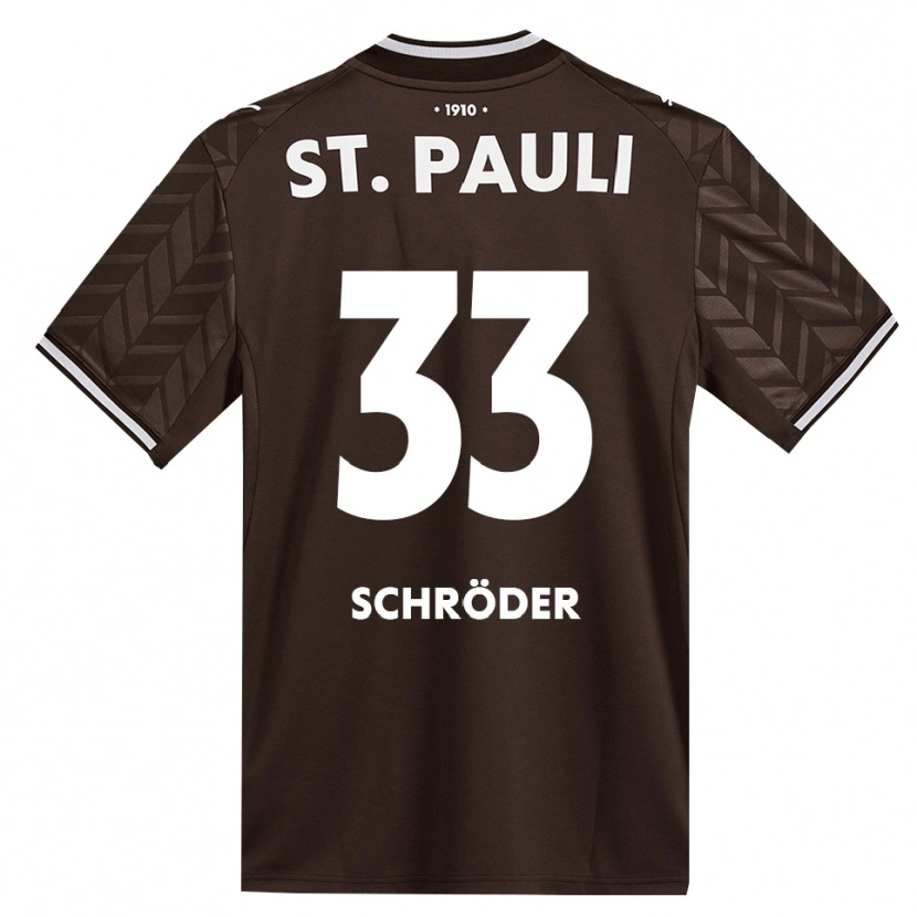 Danxen Niño Camiseta Lennard Schröder #33 Café Blanco 1ª Equipación 2026/27 La Camisa