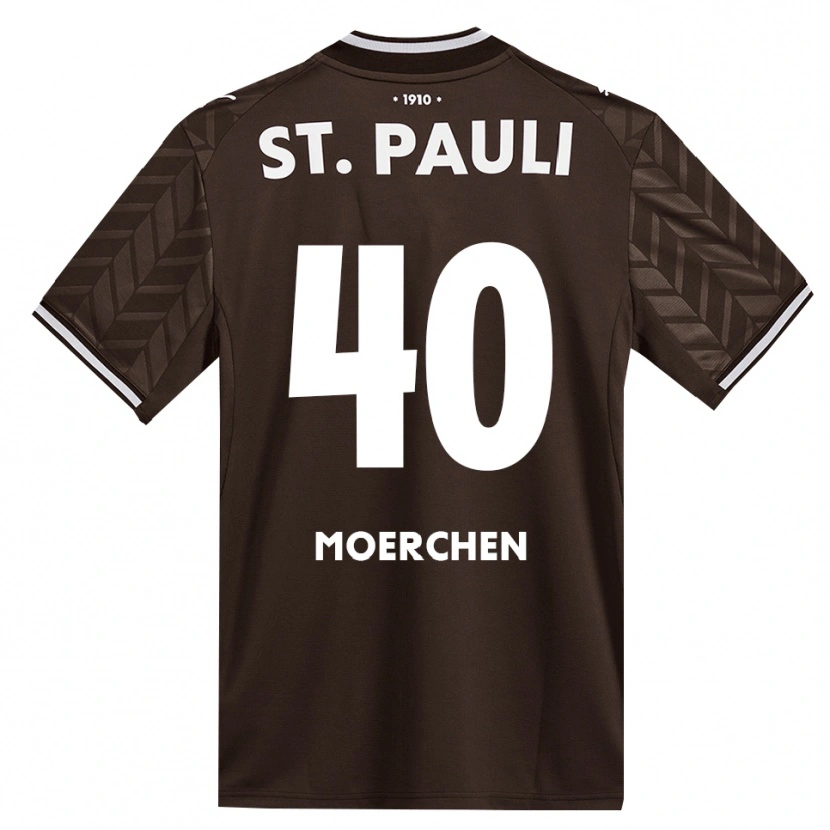 Danxen Niño Camiseta Theo Moerchen #40 Café Blanco 1ª Equipación 2026/27 La Camisa
