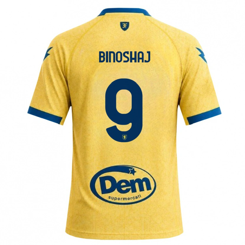 Danxen Niño Camiseta Samuele Binoshaj #9 Caqui Negro Azul 1ª Equipación 2026/27 La Camisa
