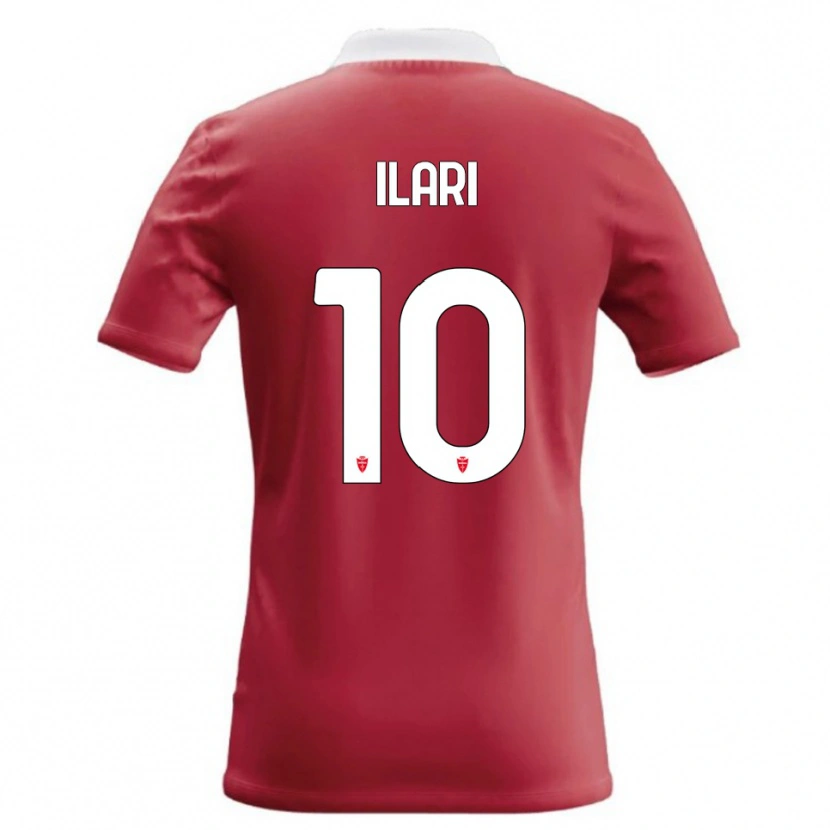 Danxen Niño Camiseta Mario Ilari #10 Rojo Blanco 1ª Equipación 2026/27 La Camisa