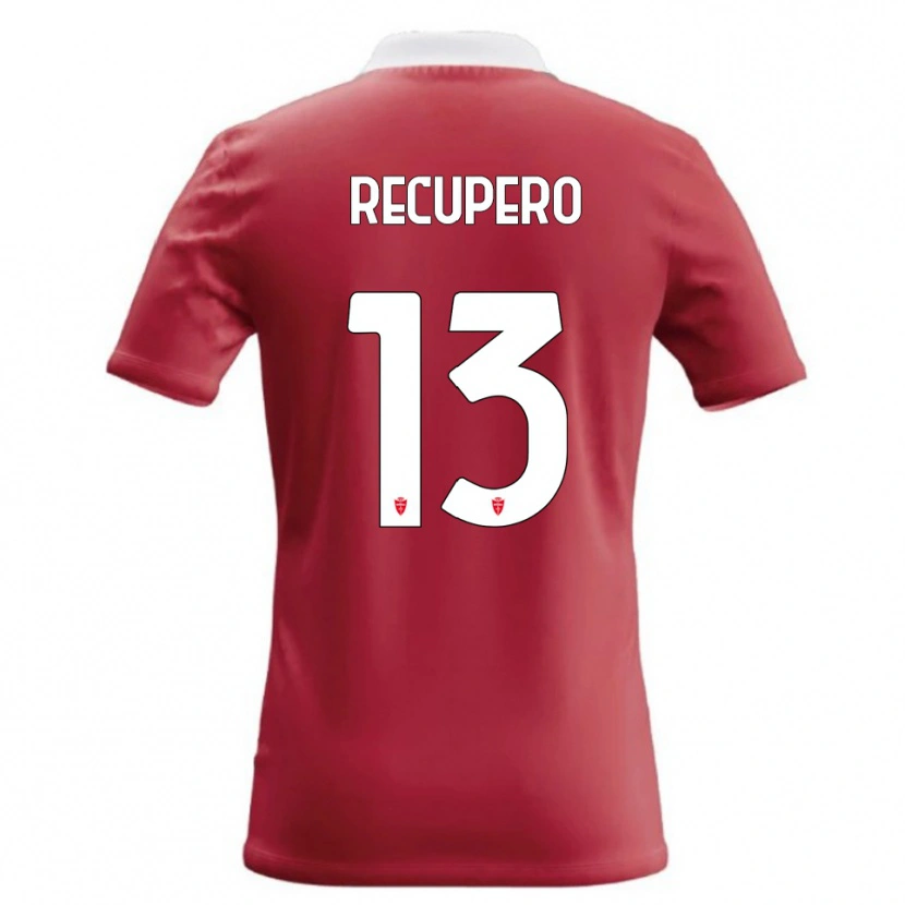 Danxen Niño Camiseta Simone Recupero #13 Rojo Blanco 1ª Equipación 2026/27 La Camisa
