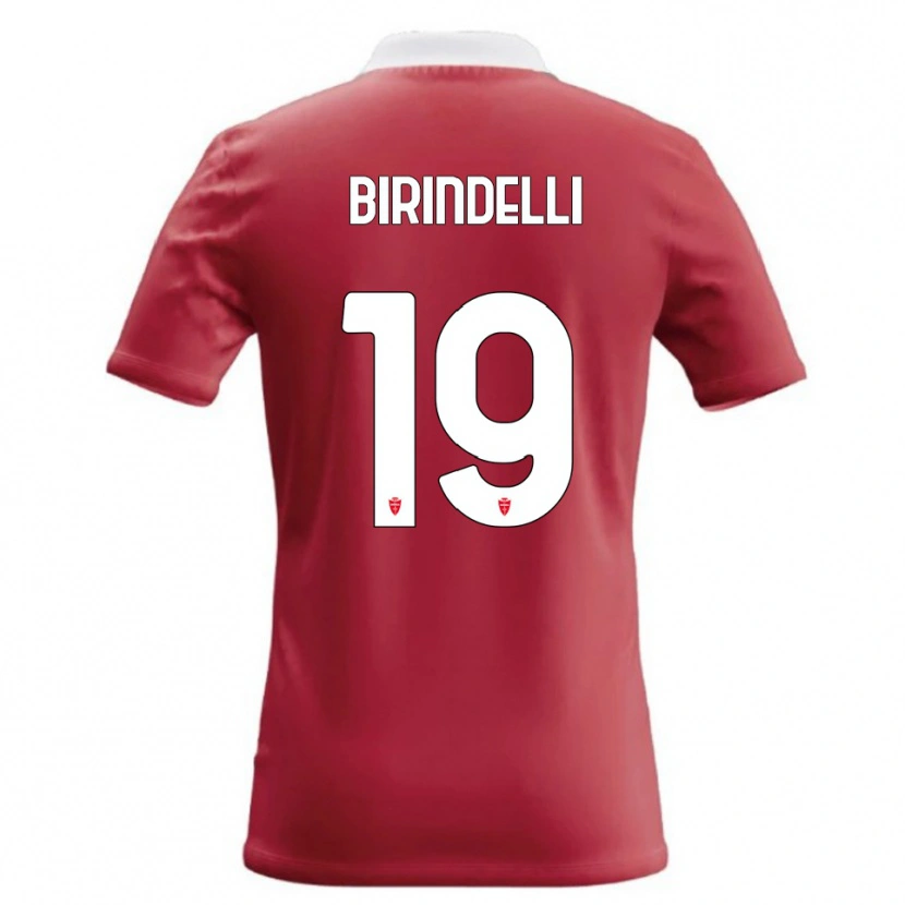 Danxen Niño Camiseta Samuele Birindelli #19 Rojo Blanco 1ª Equipación 2026/27 La Camisa