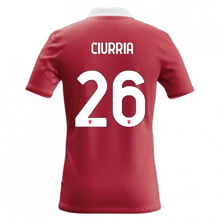 Danxen Niño Camiseta Patrick Ciurria #26 Rojo Blanco 1ª Equipación 2026/27 La Camisa