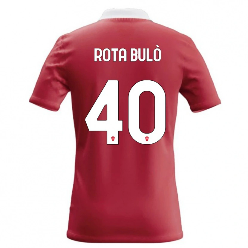 Danxen Niño Camiseta Pietro Rota Bulò #40 Rojo Blanco 1ª Equipación 2026/27 La Camisa