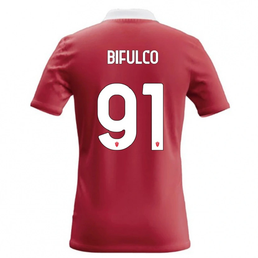 Danxen Niño Camiseta Davide Bifulco #91 Rojo Blanco 1ª Equipación 2026/27 La Camisa