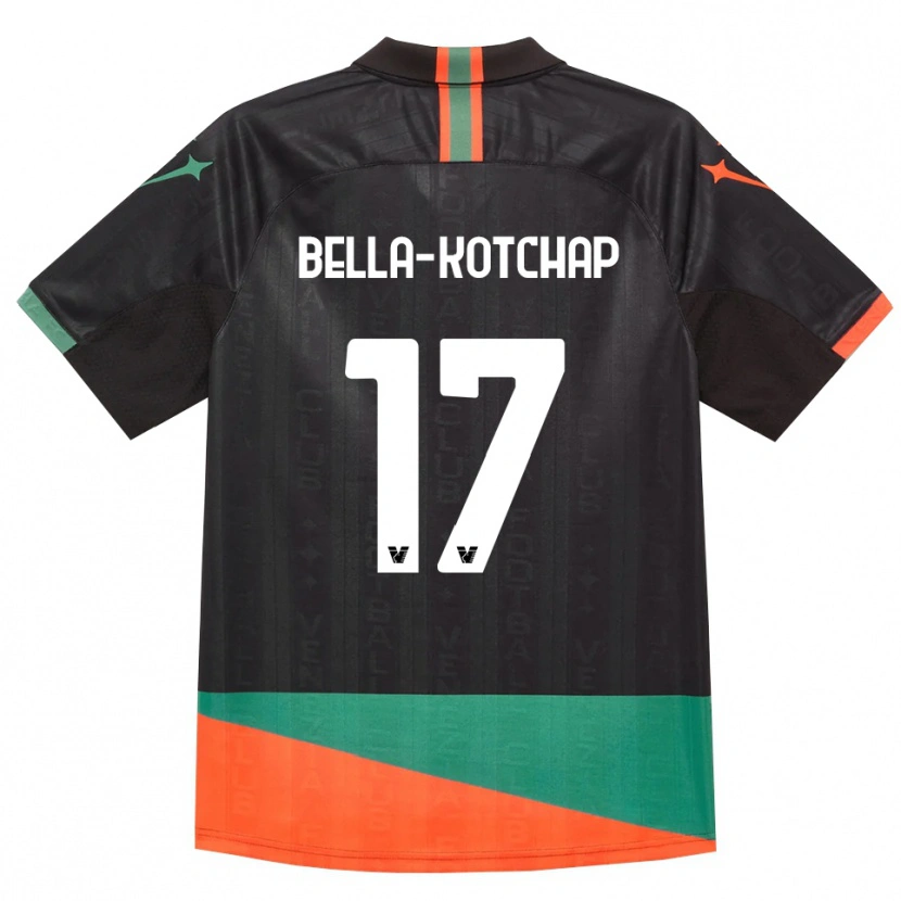 Danxen Niño Camiseta Armel Bella-Kotchap #17 Negro Naranja Verde 1ª Equipación 2026/27 La Camisa