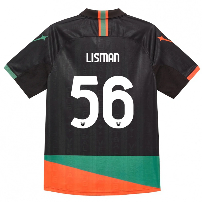 Danxen Niño Camiseta Kornel Lisman #56 Negro Naranja Verde 1ª Equipación 2026/27 La Camisa