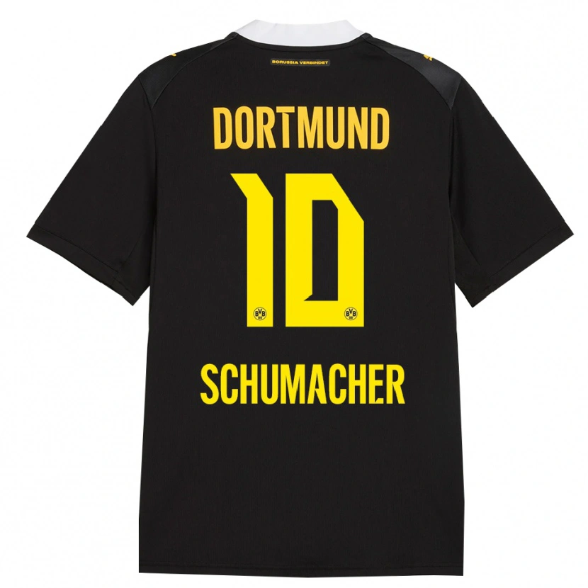 Danxen Niño Camiseta Rita Schumacher #10 Negro Rojo Amarillo 2ª Equipación 2026/27 La Camisa