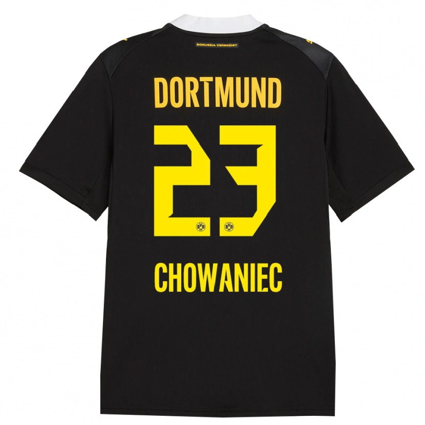 Danxen Niño Camiseta Jonas Chowaniec #23 Negro Rojo Amarillo 2ª Equipación 2026/27 La Camisa