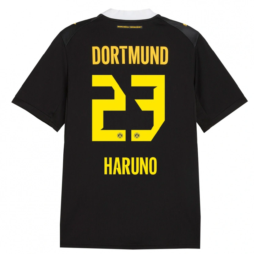 Danxen Niño Camiseta Sasaki Haruno #23 Negro Rojo Amarillo 2ª Equipación 2026/27 La Camisa
