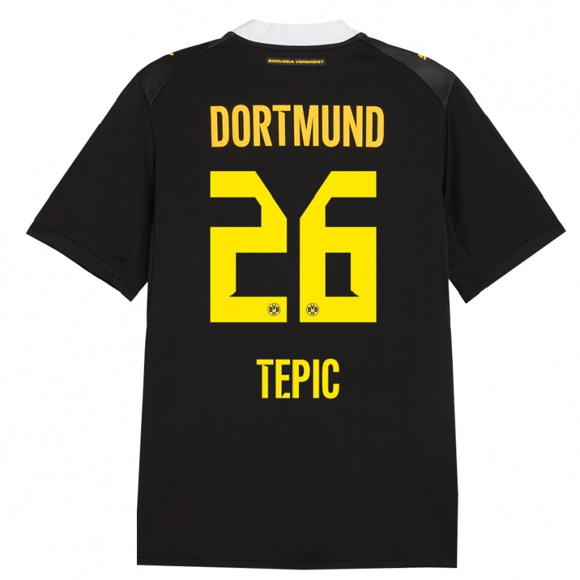 Danxen Niño Camiseta Lyon Tepic #26 Negro Rojo Amarillo 2ª Equipación 2026/27 La Camisa