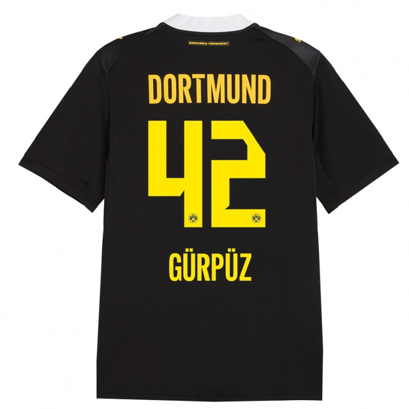 Danxen Niño Camiseta Goktan Gurpuz #42 Negro Rojo Amarillo 2ª Equipación 2026/27 La Camisa