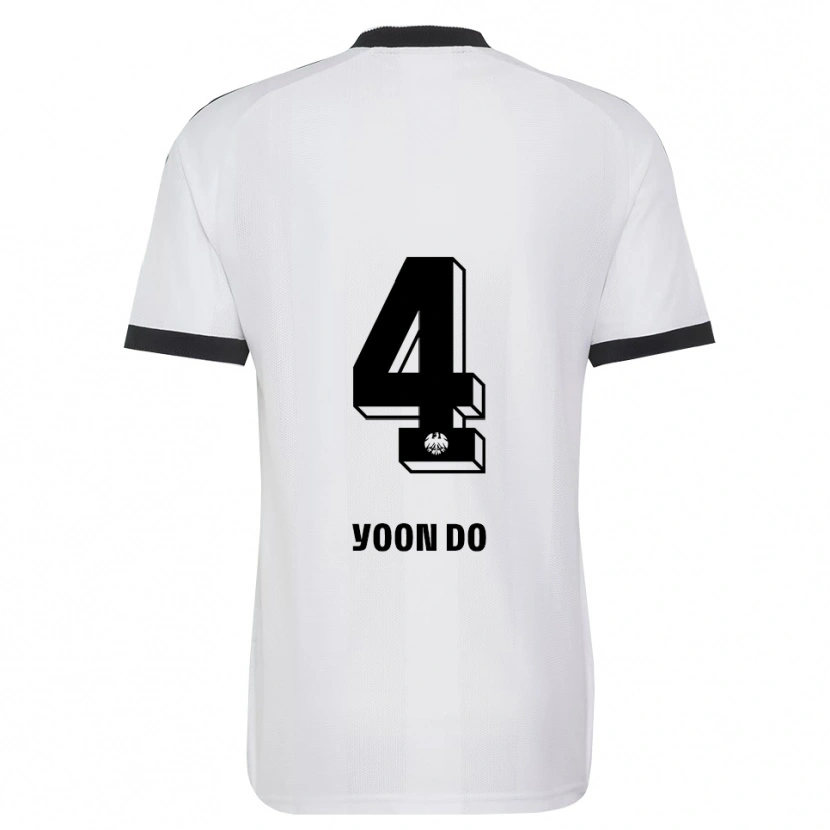 Danxen Niño Camiseta Yoon-Do Kim #4 Blanco Negro 2ª Equipación 2026/27 La Camisa