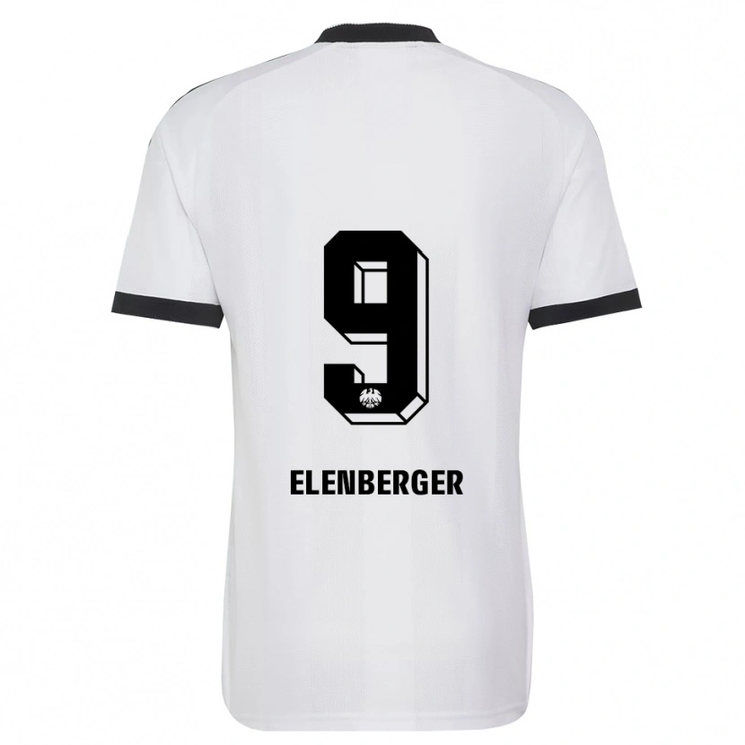 Danxen Niño Camiseta Samuel Elenberger #9 Blanco Negro 2ª Equipación 2026/27 La Camisa