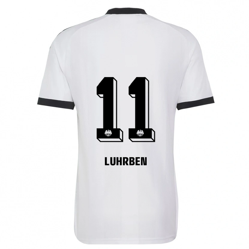 Danxen Niño Camiseta Nina Lührßen #11 Blanco Negro 2ª Equipación 2026/27 La Camisa