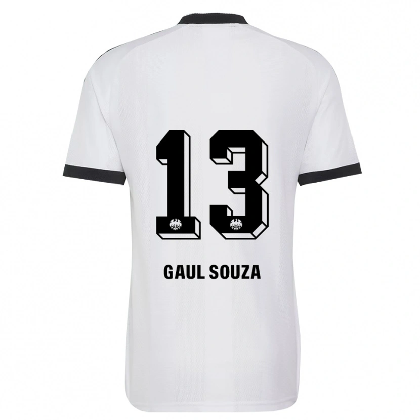 Danxen Niño Camiseta Alessandro Gaul Souza #13 Blanco Negro 2ª Equipación 2026/27 La Camisa
