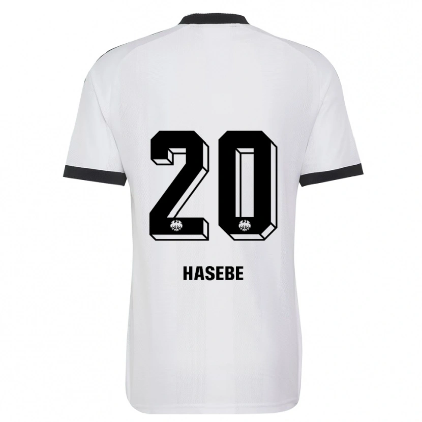 Danxen Niño Camiseta Makoto Hasebe #20 Blanco Negro 2ª Equipación 2026/27 La Camisa
