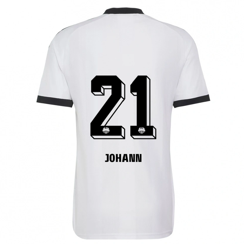 Danxen Niño Camiseta Hannah Johann #21 Blanco Negro 2ª Equipación 2026/27 La Camisa
