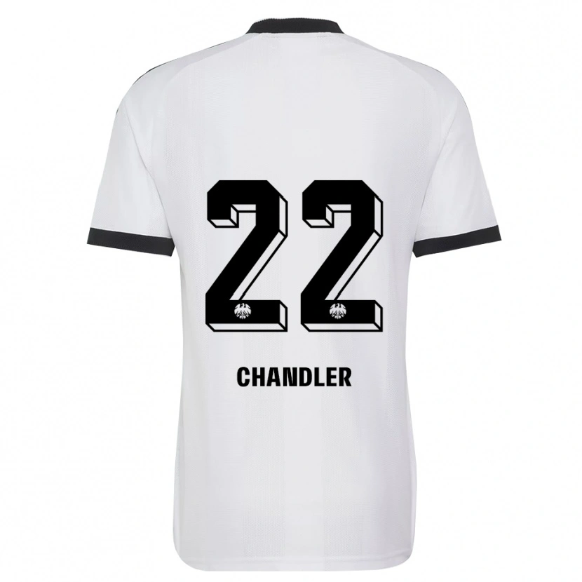 Danxen Niño Camiseta Timothy Chandler #22 Blanco Negro 2ª Equipación 2026/27 La Camisa