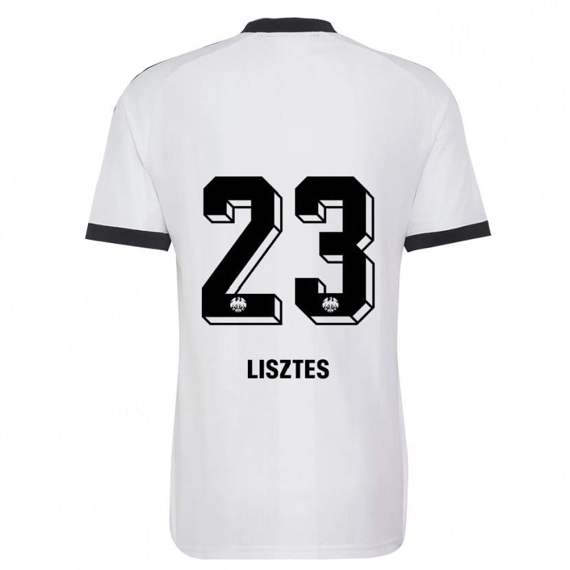 Danxen Niño Camiseta Krisztián Lisztes #23 Blanco Negro 2ª Equipación 2026/27 La Camisa