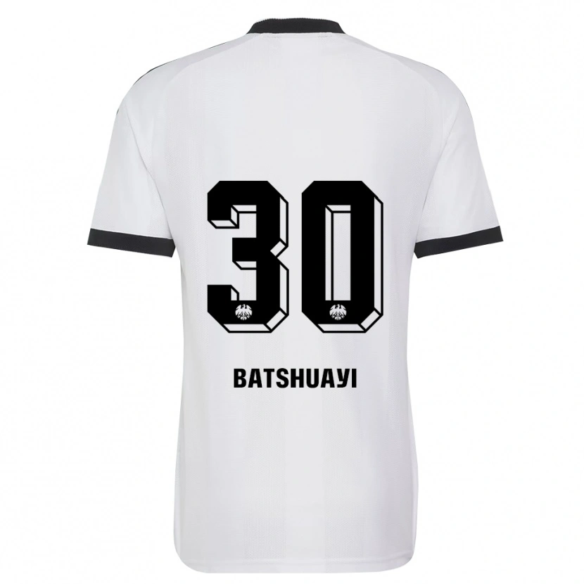 Danxen Niño Camiseta Michy Batshuayi #30 Blanco Negro 2ª Equipación 2026/27 La Camisa