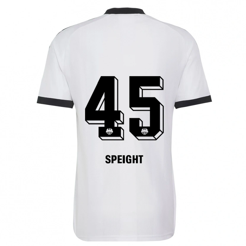 Danxen Niño Camiseta Benjamin Speight #45 Blanco Negro 2ª Equipación 2026/27 La Camisa