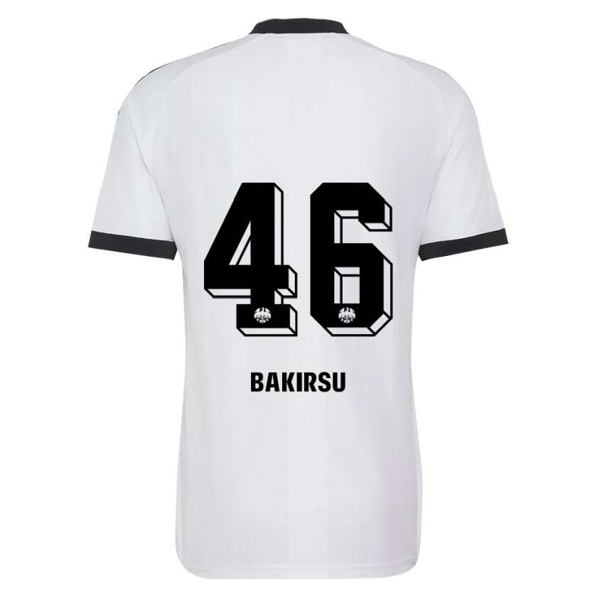 Danxen Niño Camiseta Hüseyin Bakirsu #46 Blanco Negro 2ª Equipación 2026/27 La Camisa