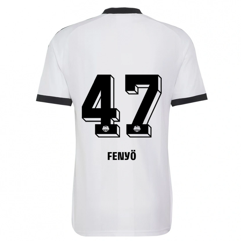 Danxen Niño Camiseta Noah Fenyö #47 Blanco Negro 2ª Equipación 2026/27 La Camisa