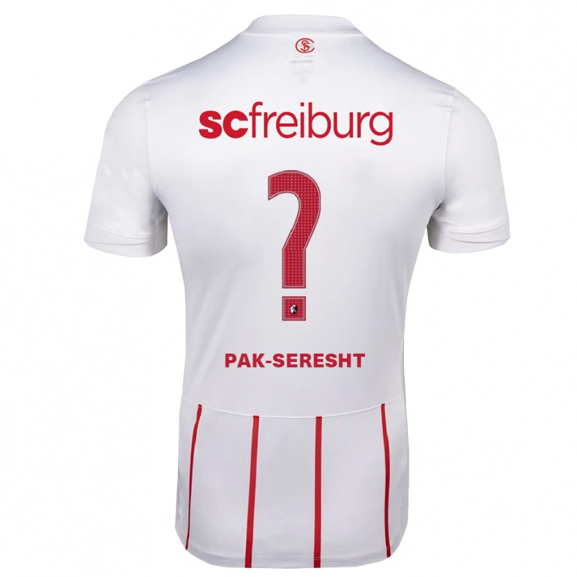 Danxen Niño Camiseta Puyan Pak-Seresht #0 Blanco Rojo Amarillo 2ª Equipación 2026/27 La Camisa