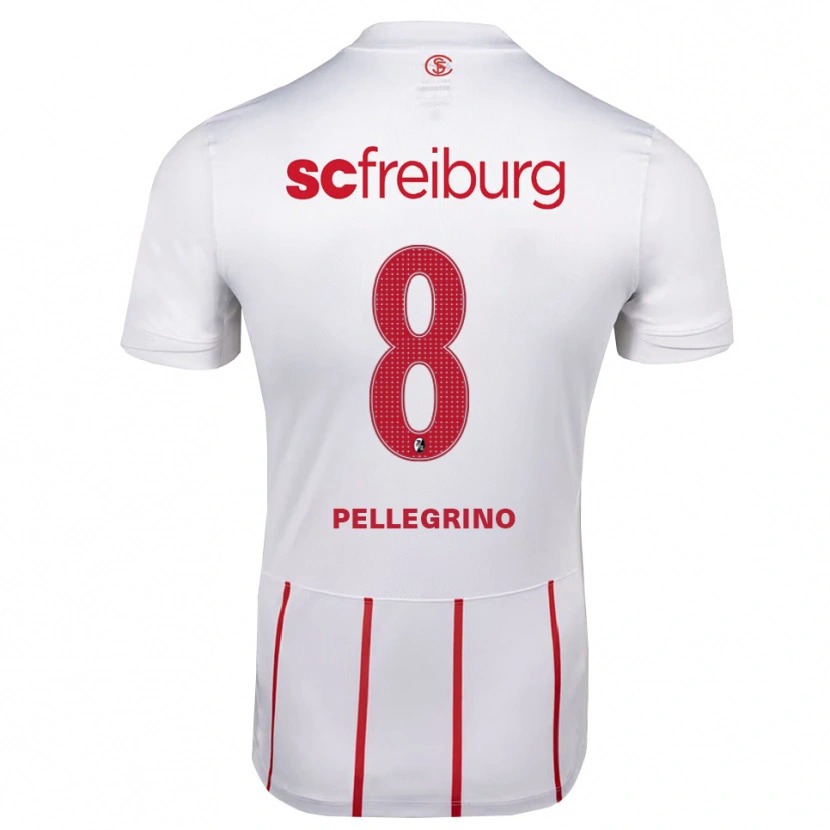 Danxen Niño Camiseta Gabriel Pellegrino #8 Blanco Rojo Amarillo 2ª Equipación 2026/27 La Camisa