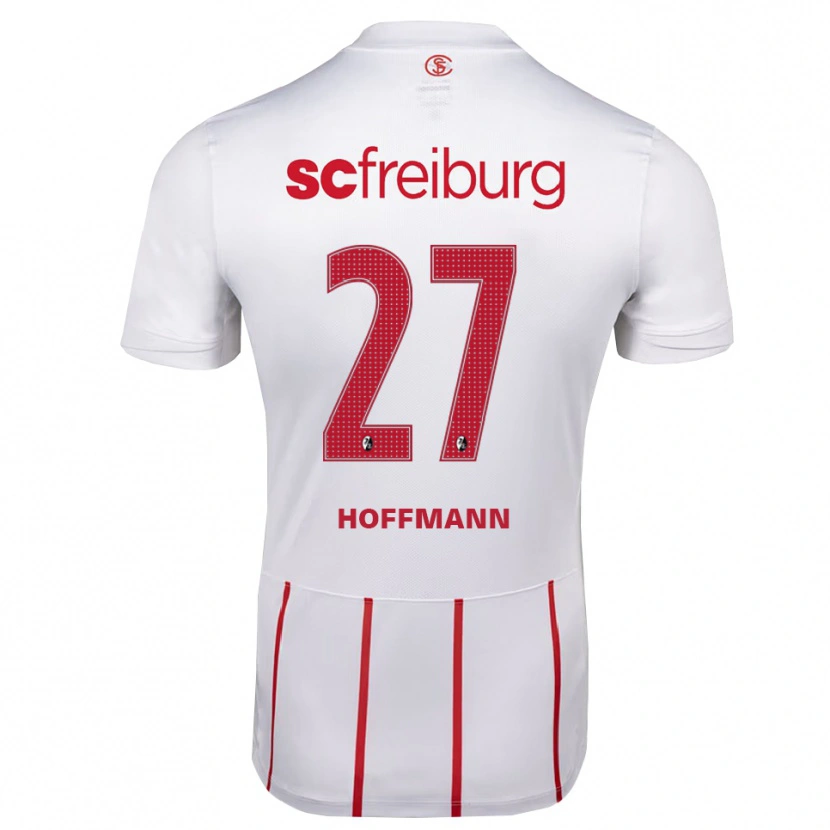 Danxen Niño Camiseta Giovanna Hoffmann #27 Blanco Rojo Amarillo 2ª Equipación 2026/27 La Camisa