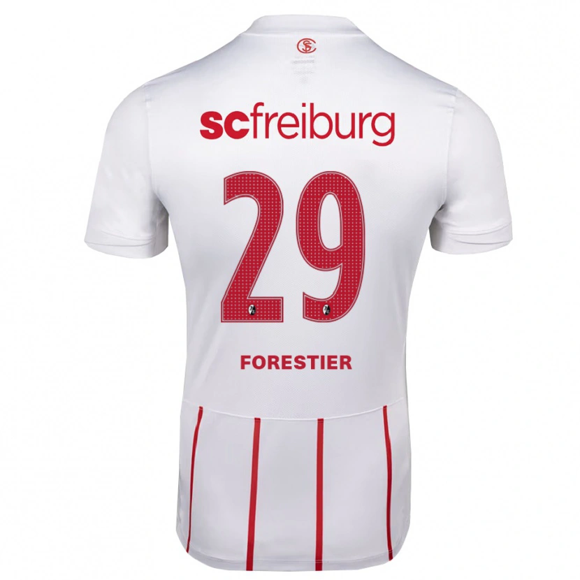 Danxen Niño Camiseta Luis Forestier #29 Blanco Rojo Amarillo 2ª Equipación 2026/27 La Camisa
