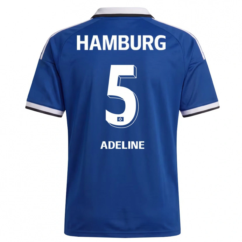 Danxen Niño Camiseta Martin Adeline #5 Blanco Azul 2ª Equipación 2026/27 La Camisa