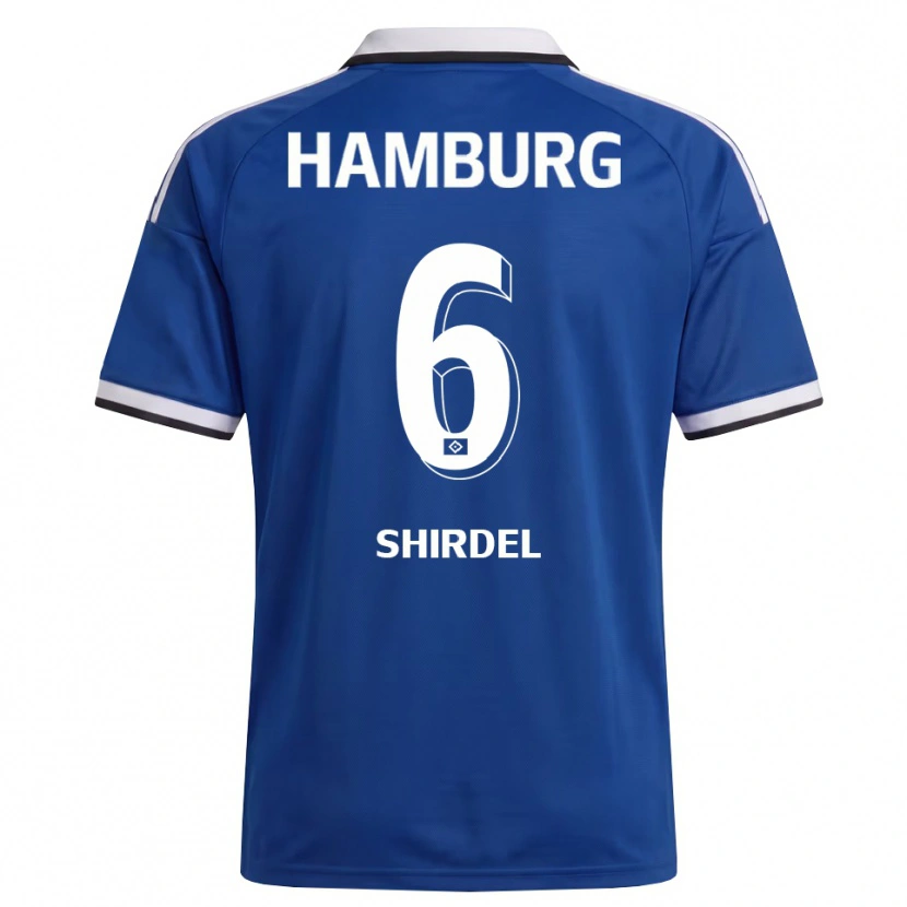 Danxen Niño Camiseta Gabriel Shirdel #6 Blanco Azul 2ª Equipación 2026/27 La Camisa