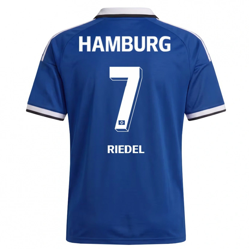 Danxen Niño Camiseta Arnaud Riedel #7 Blanco Azul 2ª Equipación 2026/27 La Camisa