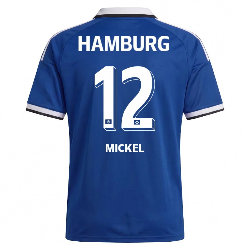 Danxen Niño Camiseta Tom Mickel #12 Blanco Azul 2ª Equipación 2026/27 La Camisa