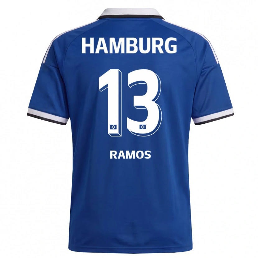 Danxen Niño Camiseta Guilherme Ramos #13 Blanco Azul 2ª Equipación 2026/27 La Camisa