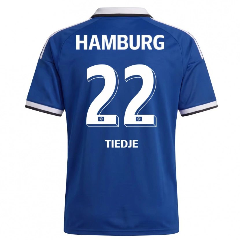 Danxen Niño Camiseta Patrick Tiedje #22 Blanco Azul 2ª Equipación 2026/27 La Camisa