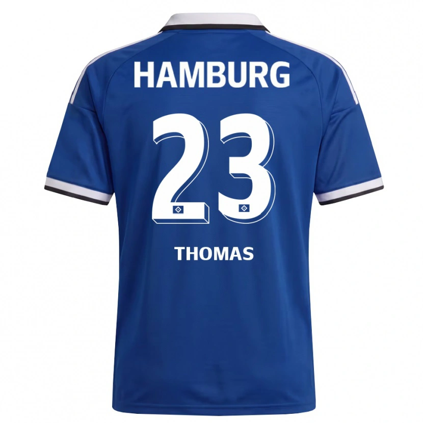Danxen Niño Camiseta Aaliyah-Miléne Thomas #23 Blanco Azul 2ª Equipación 2026/27 La Camisa