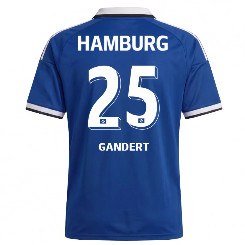 Danxen Niño Camiseta Jeremy Gandert #25 Blanco Azul 2ª Equipación 2026/27 La Camisa