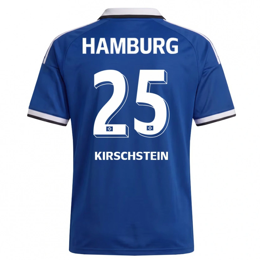 Danxen Niño Camiseta Merle Kirschstein #25 Blanco Azul 2ª Equipación 2026/27 La Camisa
