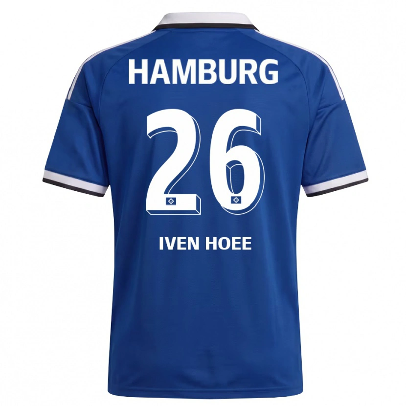 Danxen Niño Camiseta Lennart Iven Hoee #26 Blanco Azul 2ª Equipación 2026/27 La Camisa