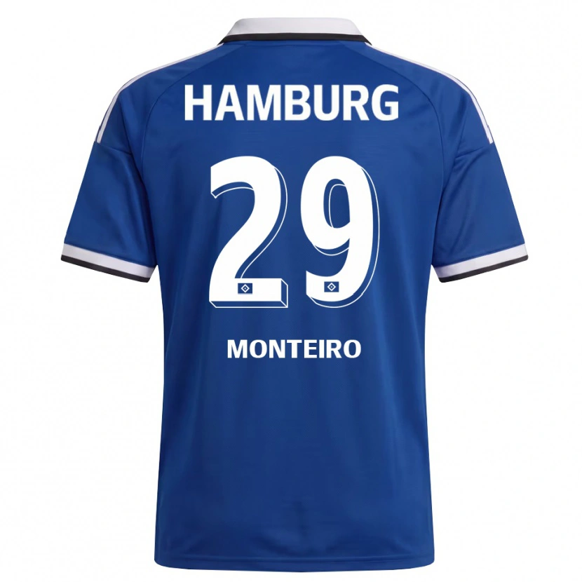 Danxen Niño Camiseta Alfa Monteiro #29 Blanco Azul 2ª Equipación 2026/27 La Camisa