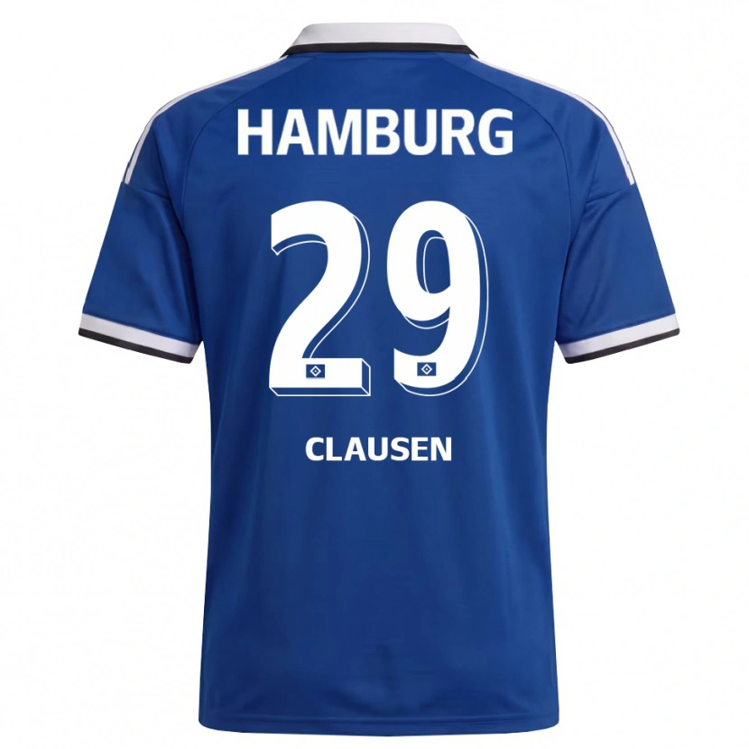 Danxen Niño Camiseta Lina Clausen #29 Blanco Azul 2ª Equipación 2026/27 La Camisa