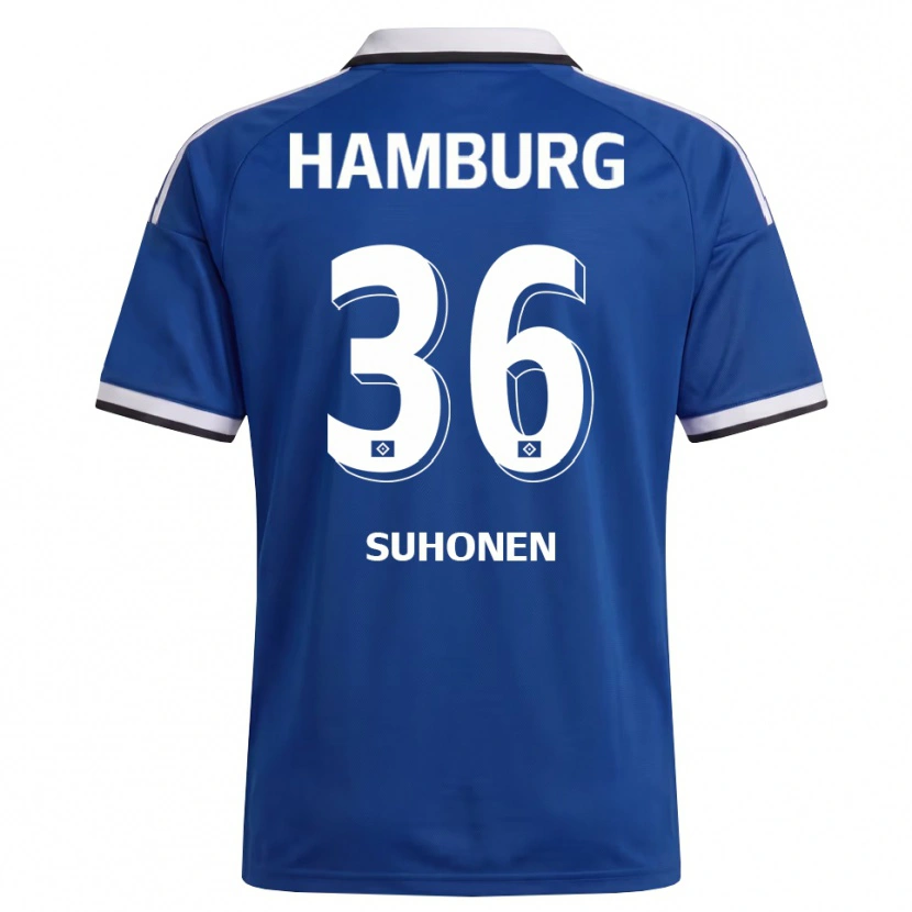 Danxen Niño Camiseta Anssi Suhonen #36 Blanco Azul 2ª Equipación 2026/27 La Camisa