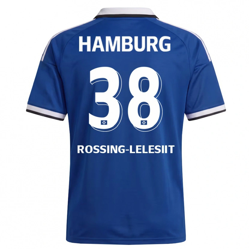 Danxen Niño Camiseta Alexander Røssing-Lelesiit #38 Blanco Azul 2ª Equipación 2026/27 La Camisa