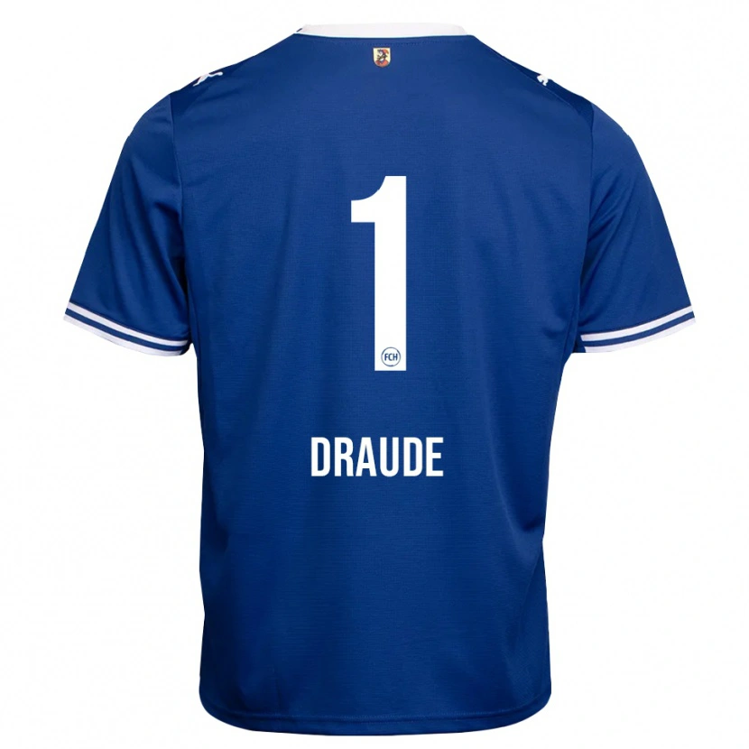 Danxen Niño Camiseta Michel Draude #1 Azul Real Blanco 2ª Equipación 2026/27 La Camisa