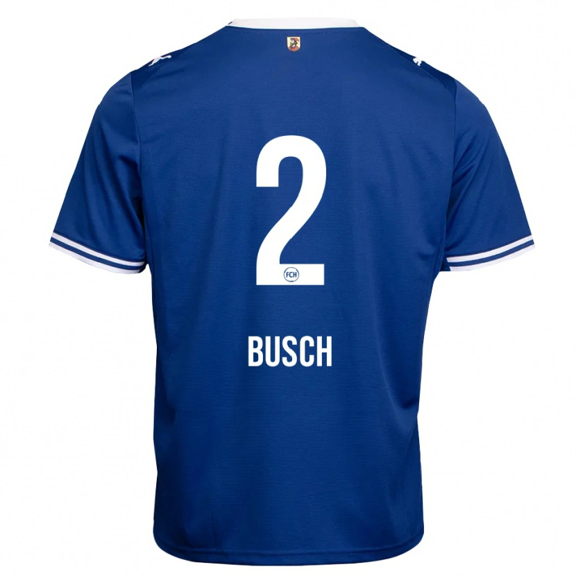 Danxen Niño Camiseta Marnon Busch #2 Azul Real Blanco 2ª Equipación 2026/27 La Camisa