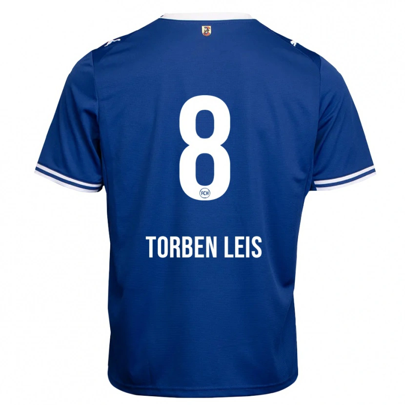 Danxen Niño Camiseta Torben Leis #8 Azul Real Blanco 2ª Equipación 2026/27 La Camisa